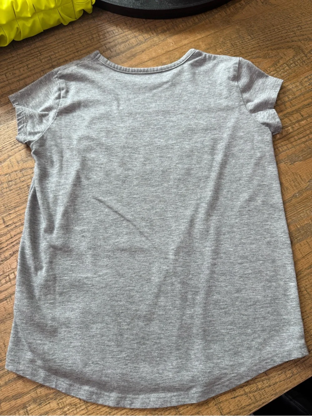 adidas Gray Tee with Pastel Multi-Color Logo